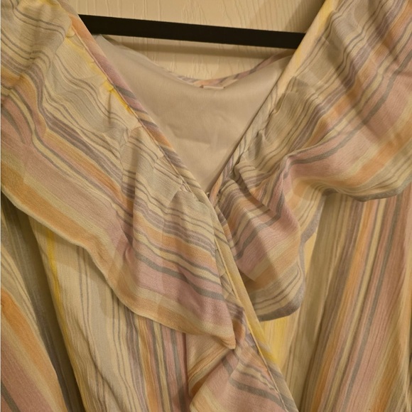 LC Lauren Conrad New striped rayon tie side dress - Picture 6 of 10